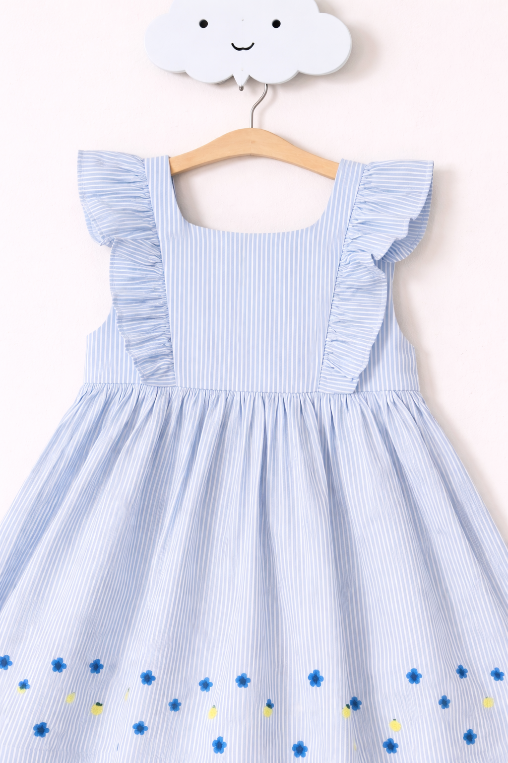 Striped sundress on cloud hook