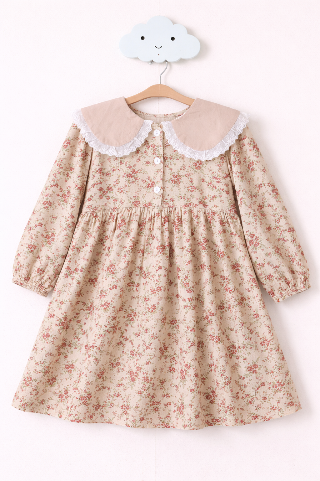 Vintage dress on cloud wall hook