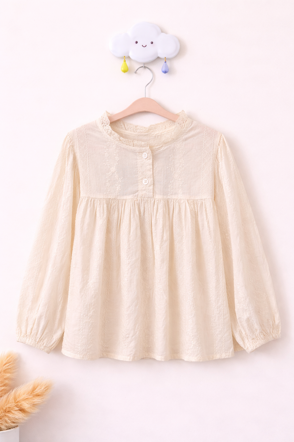 Delicate blouse on a cloud hook (1)