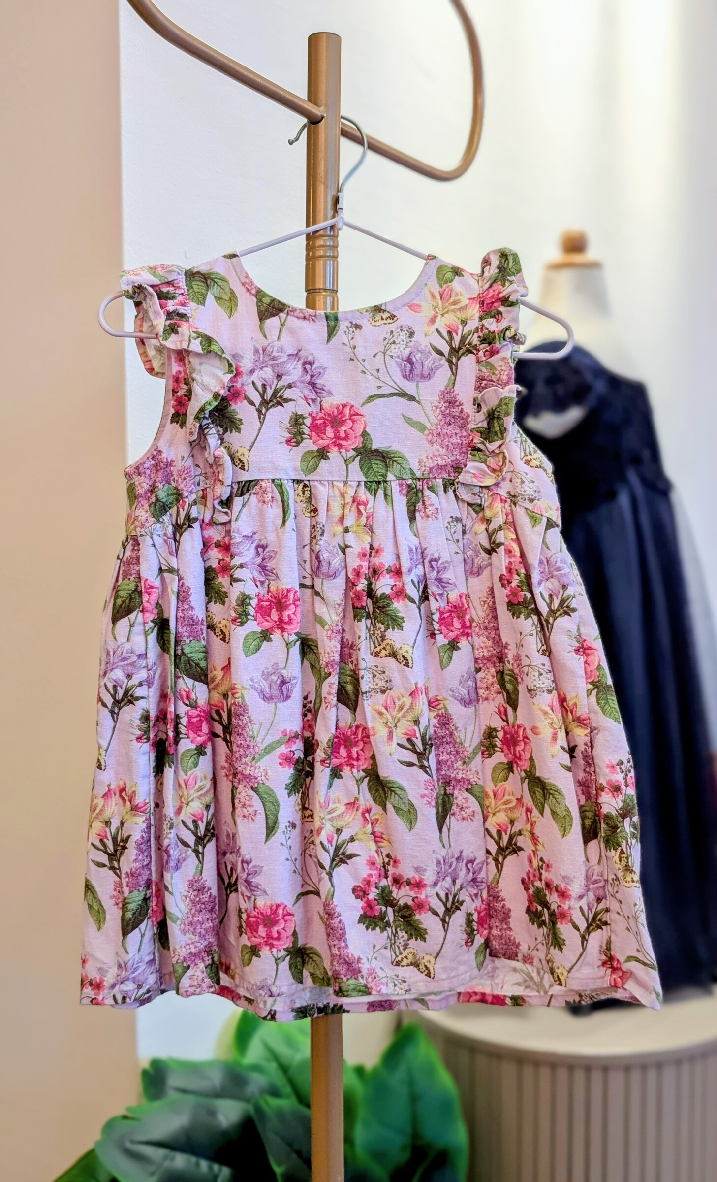 12-18M TUKIDS DRESS PINK COTTON ROSE FLOWER – STILLCANTIK