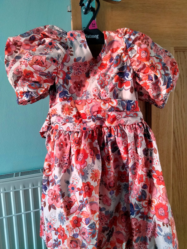 NEXT TAFETA ORANGE FLORAL