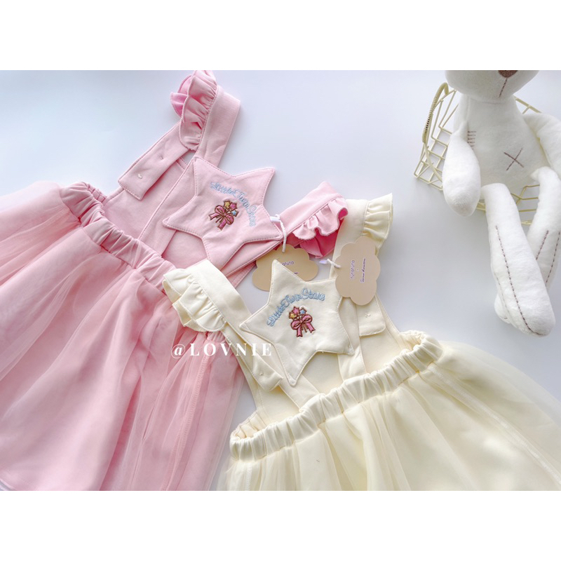 L8579.8580_32.38 Little Twin Stars Baby Dress / Top 双子星
