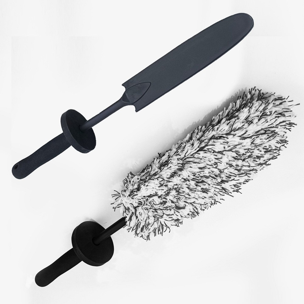 超細纖維輪圈刷-黑白