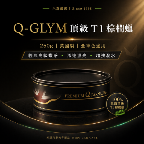 Q-GLYM 頂級 T1 棕櫚蠟 250g_首圖