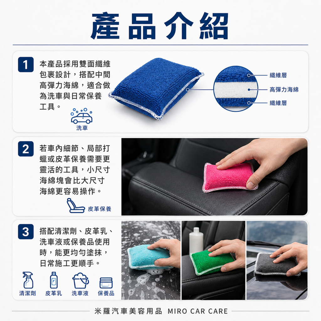 毛巾布海綿塊 12.5x8x3cm_產品介紹