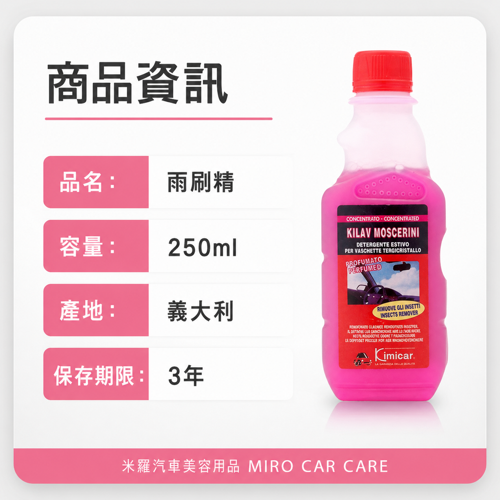 雨刷精 250ml_商品資訊