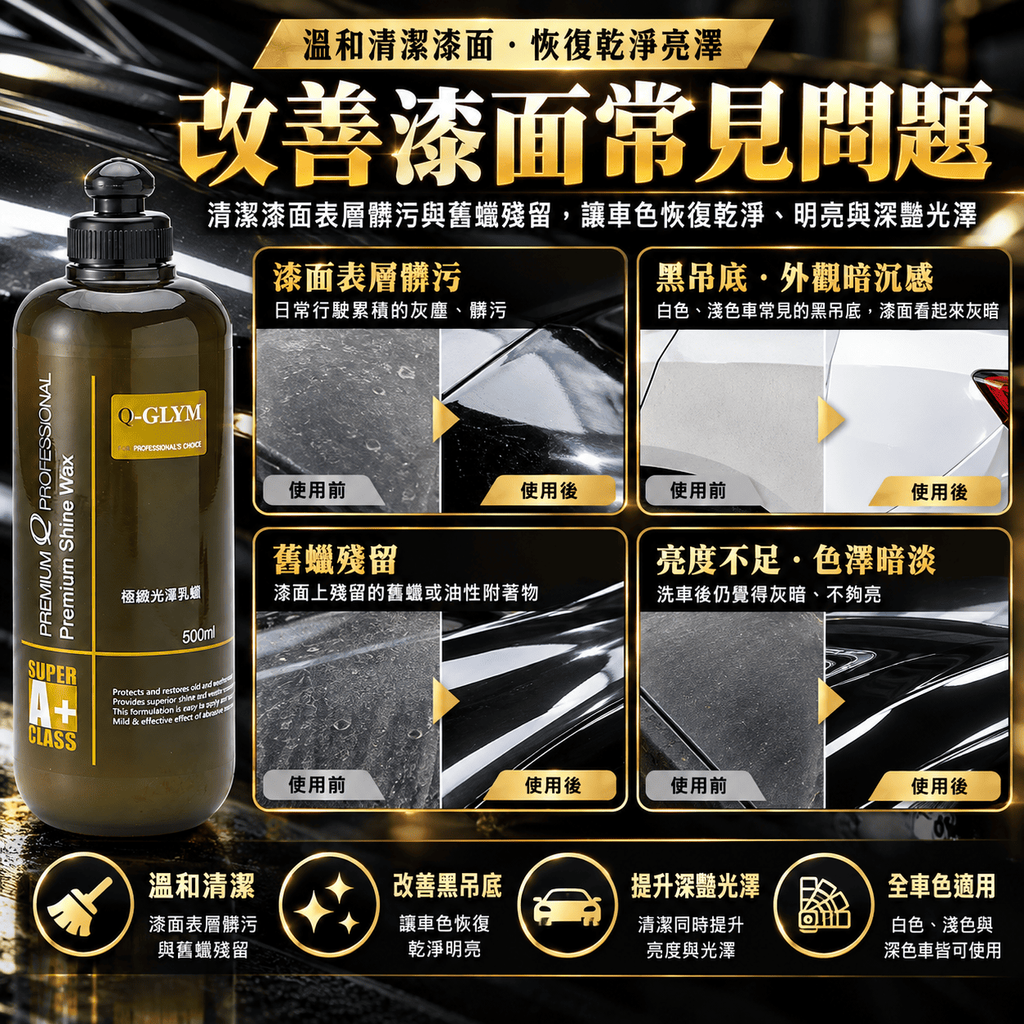 Q-GLYM 極緻光澤乳蠟 500ml_6問題解決圖