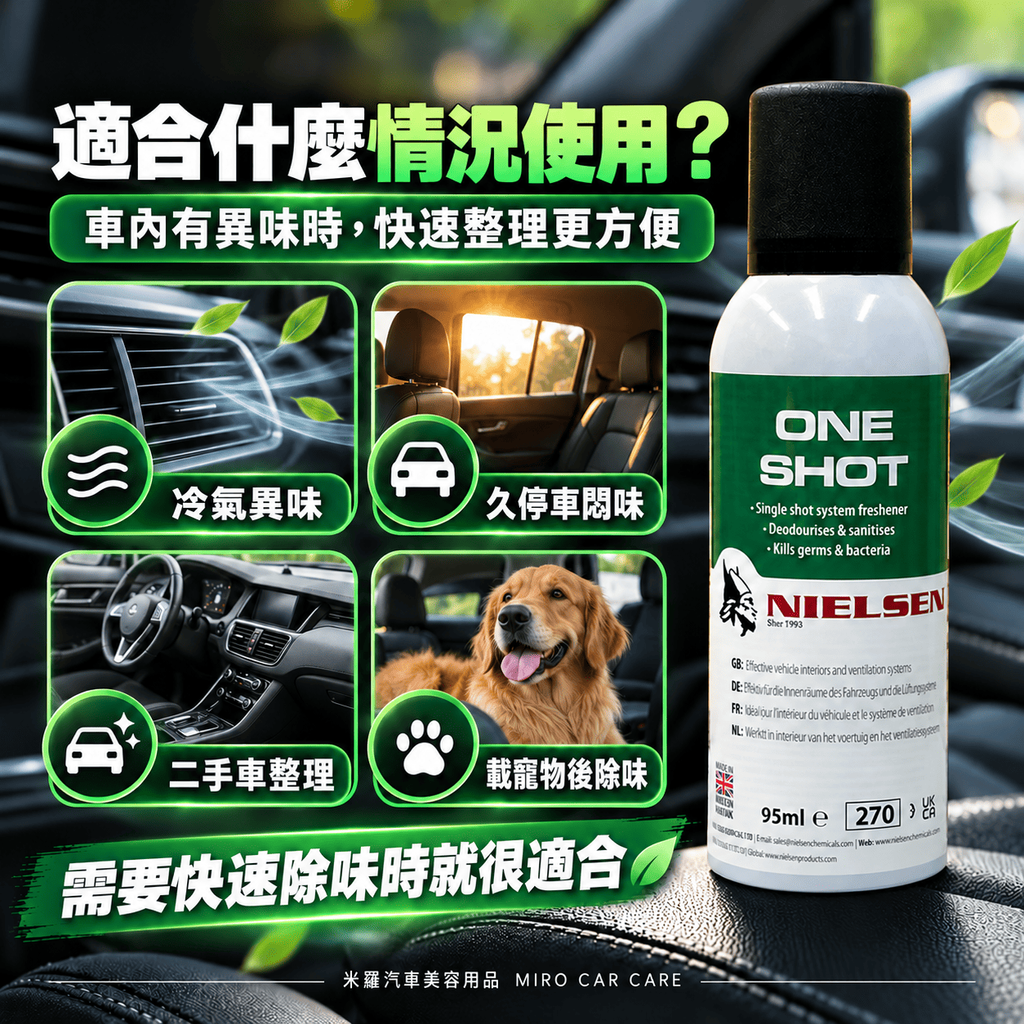 Nielsen ONE SHOT 除臭噴霧 95ml_4效果訴求圖
