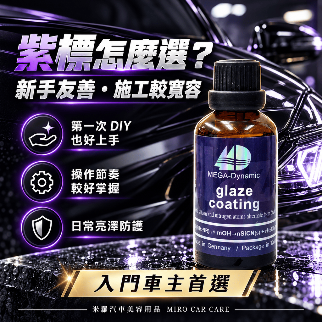 美研動力 奈米塗層釉元素 50ml_3紫標鍍膜新手首選