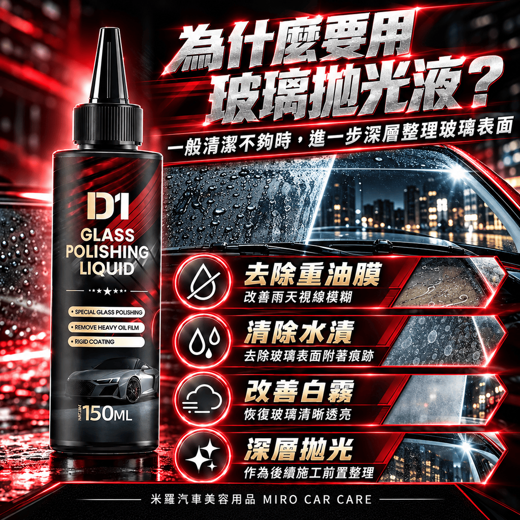 汽車玻璃拋光液 150ml_3為什麼要用玻璃拋光液