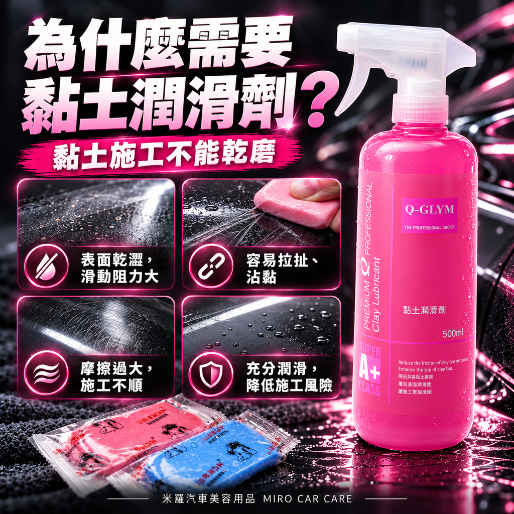 Q-GLYM 黏土潤滑劑 500ml_4為什麼需要黏土潤滑劑