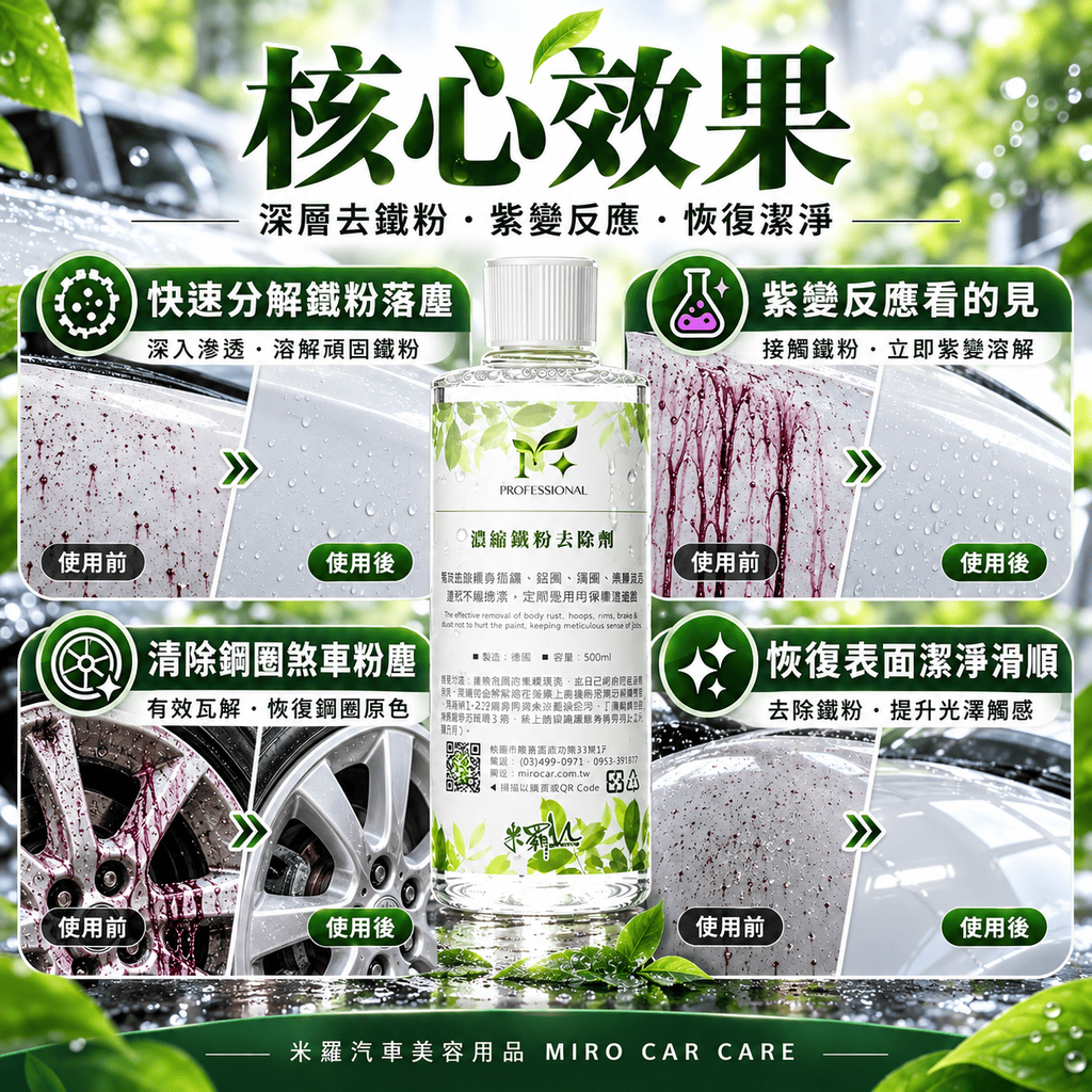 濃縮鐵粉去除劑 500ml_4核心效果