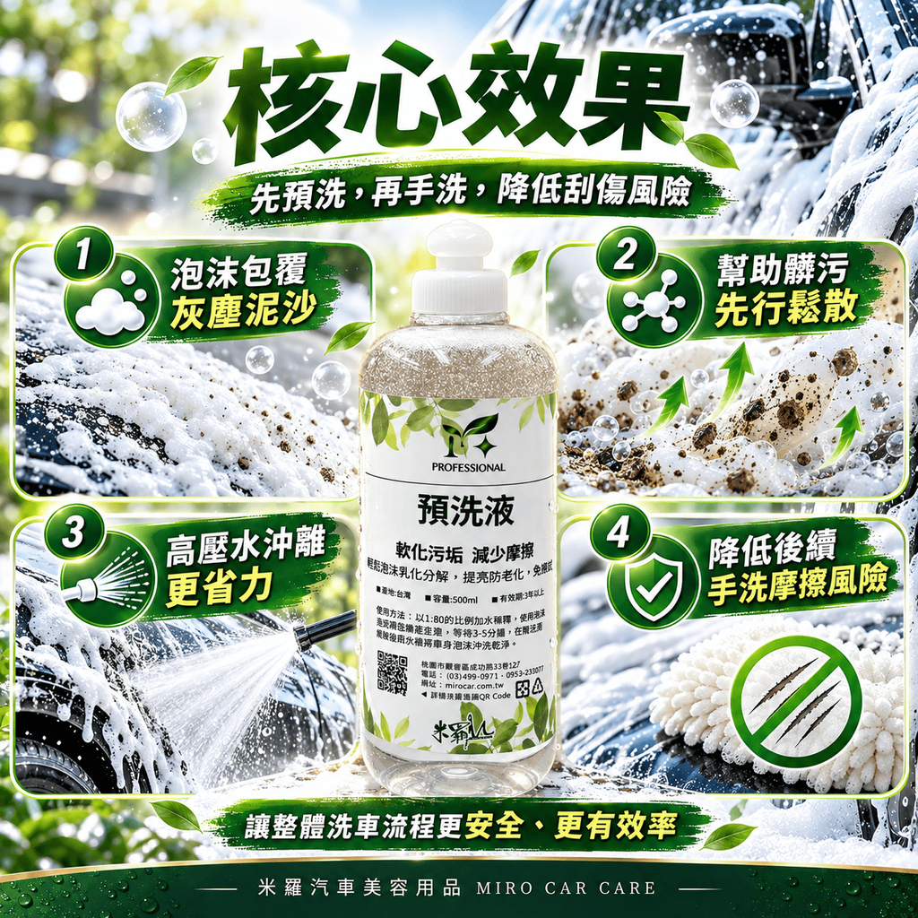 高泡沫汽車預洗液 500ml_4核心效果
