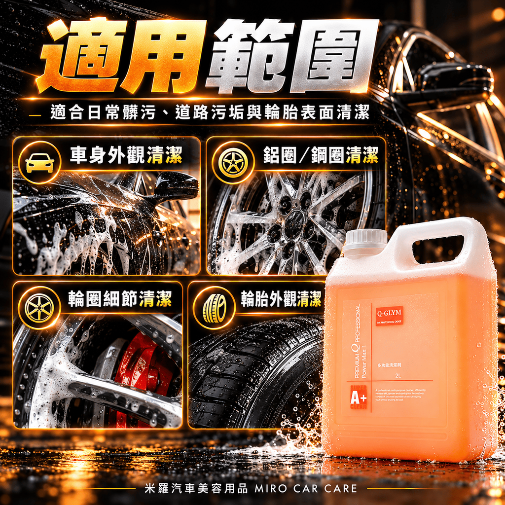 Q-GLYM 多功能清潔劑 2L_6適用範圍