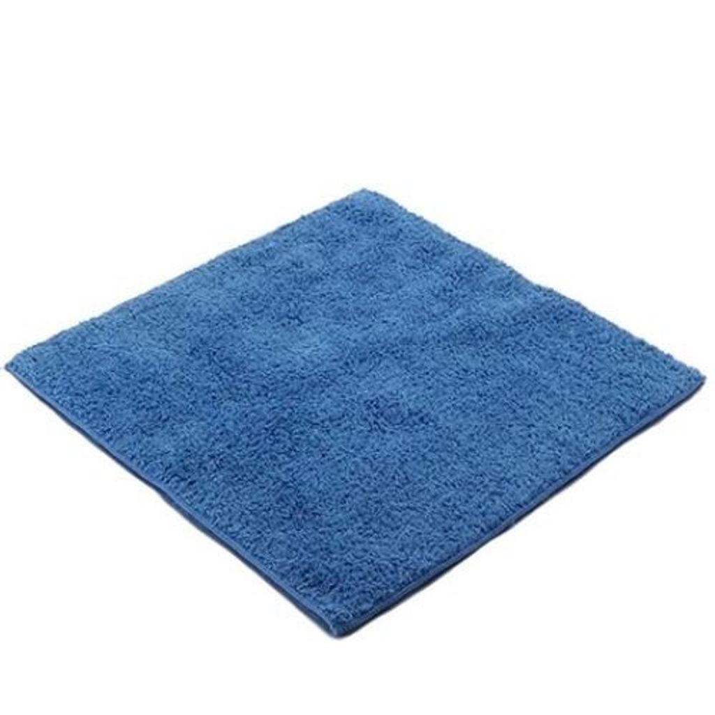 藍色長毛絨下蠟布-超細纖維擦拭布30X30cm