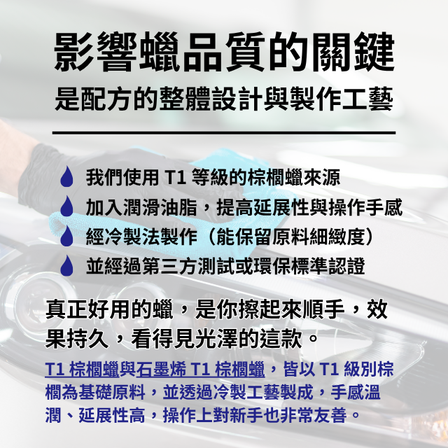 影響蠟品質的關鍵