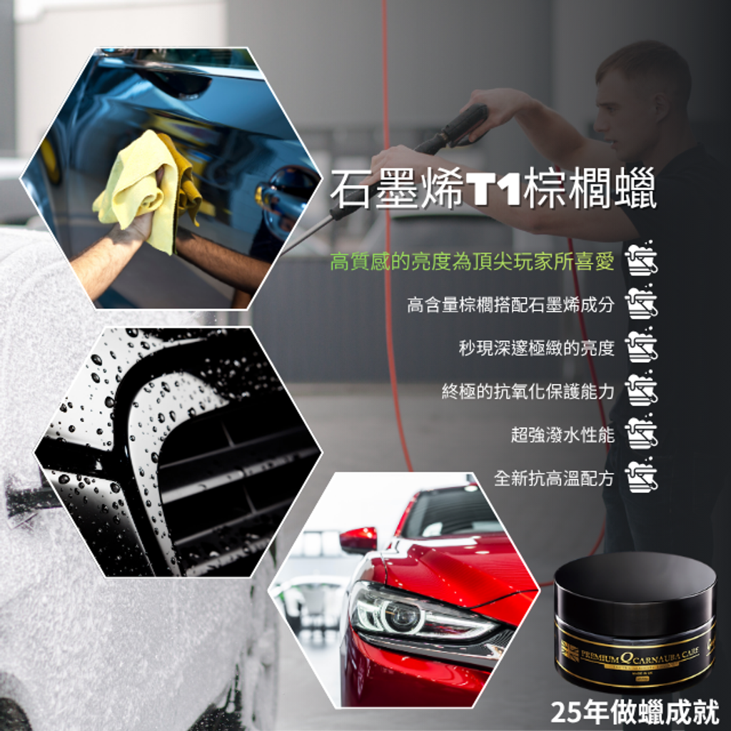 Q-GLYM石墨烯T1棕櫚蠟效果