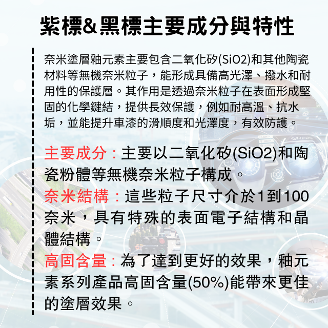 紫標&黑標主要成分與特性