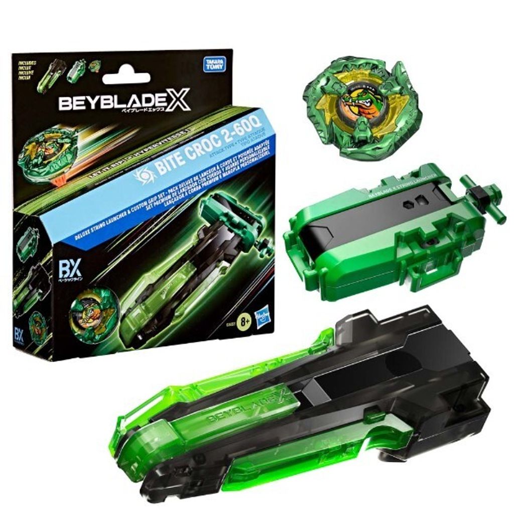 Beyblade X Bite Croc 2-60Q Deluxe Launcher Set
