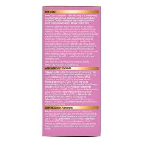 Blackmores Conceive Well Gold 28 Tablets & 28 Capsules-2