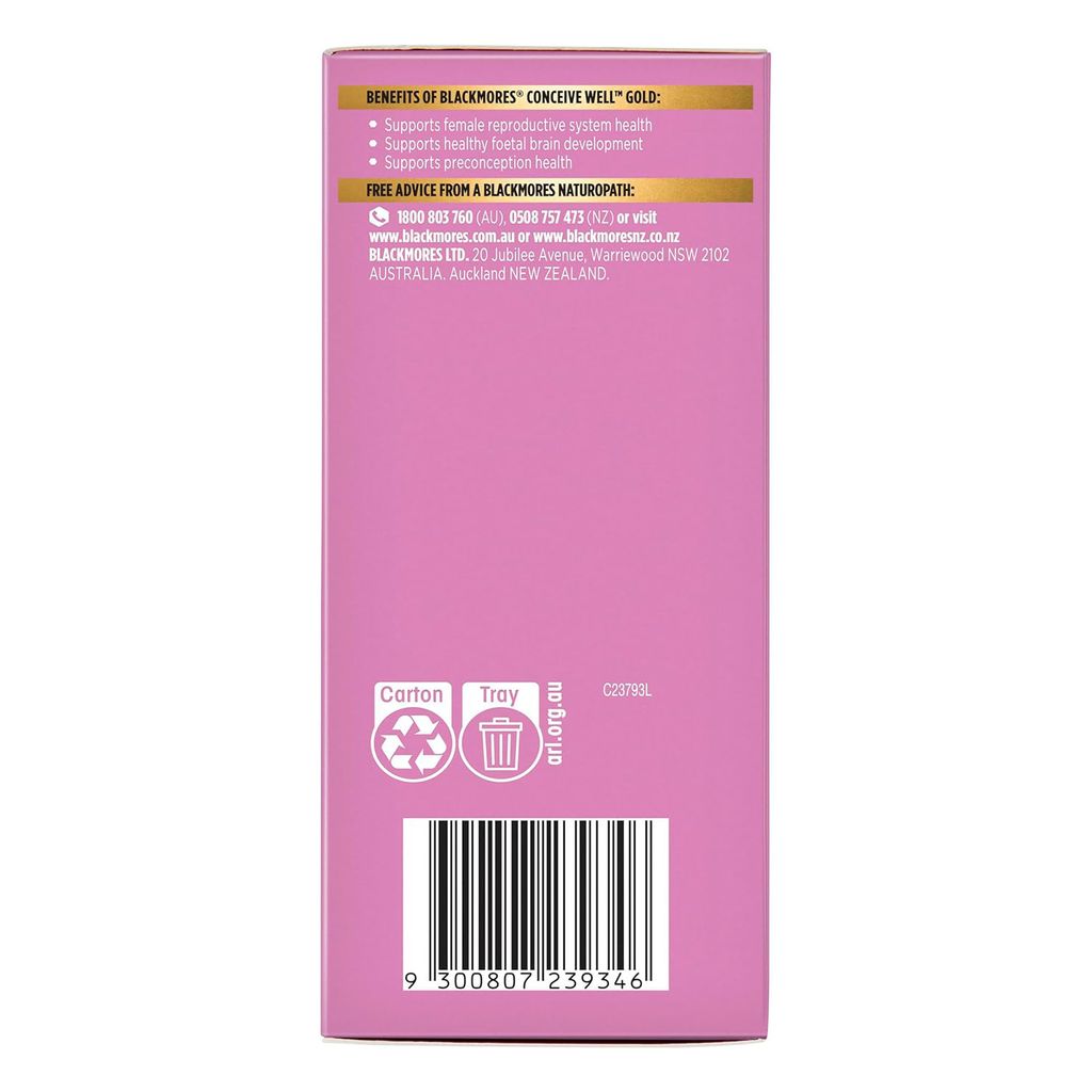 Blackmores Conceive Well Gold 28 Tablets & 28 Capsules-3
