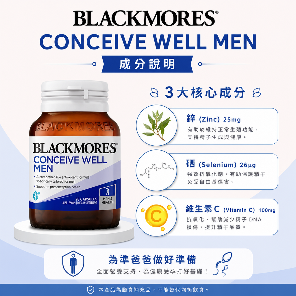 Blackmores Conceive Well Men 28 Tablets-2
