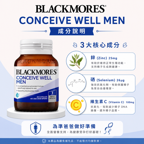 Blackmores Conceive Well Men 28 Tablets-2