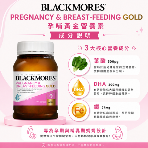 Blackmores孕婦黃金素180粒-2