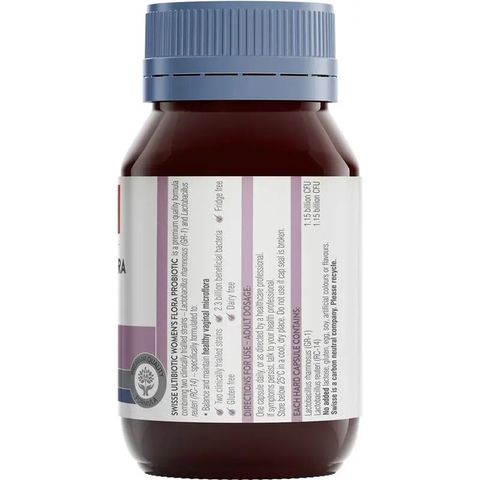 Swisse Ultibiotic Womens Flora Probiotic 30 Capsules-2