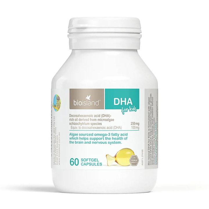 Bio Island天然海藻油嬰幼兒DHA60粒