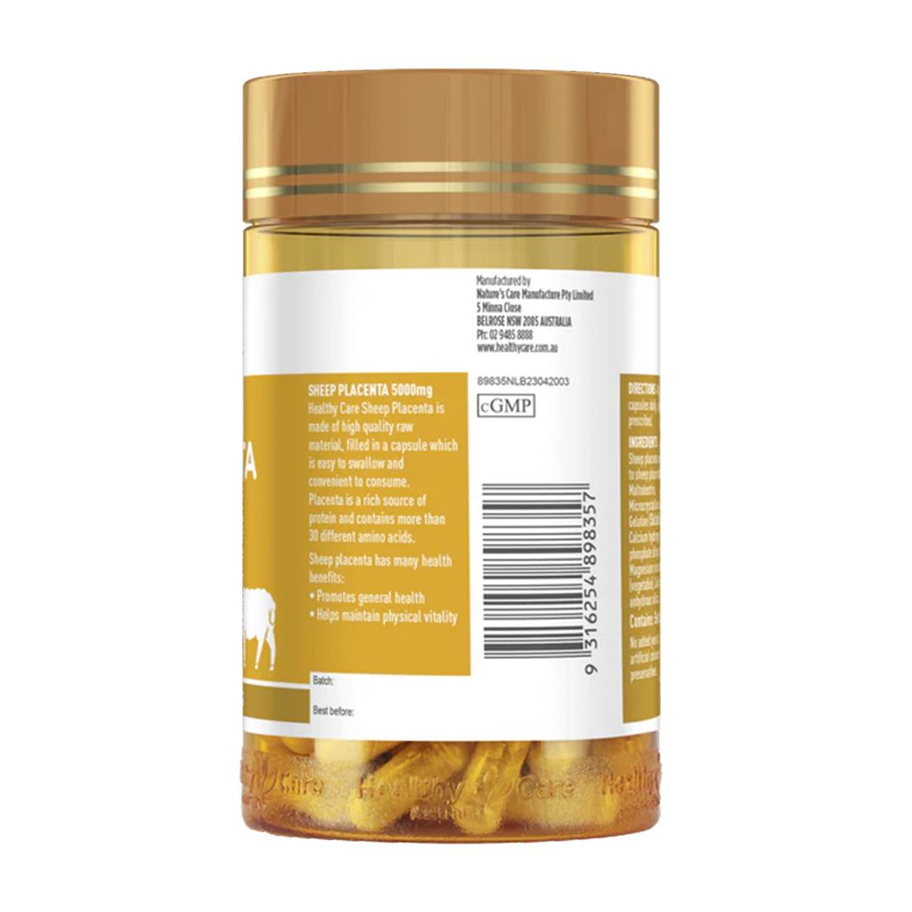 Healthy Care羊胎素膠囊5000mg100粒-3
