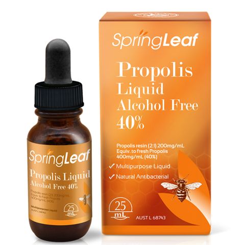 Spring Leaf無酒精蜂膠滴劑25ml（濃度40%）