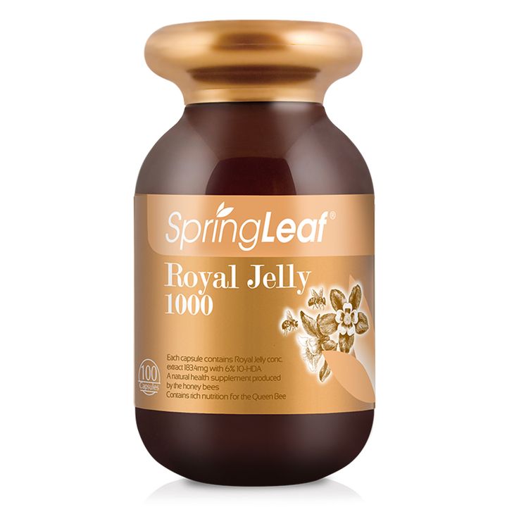 Spring Leaf蜂王乳膠囊1000mg 100
