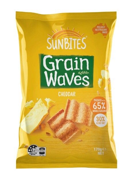 Sunbites Grain Waves Chips Cheddar 170g