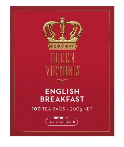 Queen Victoria English Breakfast Tea Bags 100 pack
