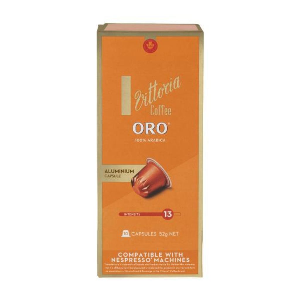 Vittoria Oro Nespresso Compatible Coffee Capsules 10 pack