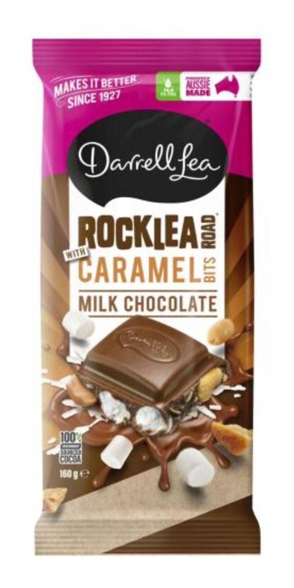 Darrell Lea Rocklea Road Caramel Block 160g
