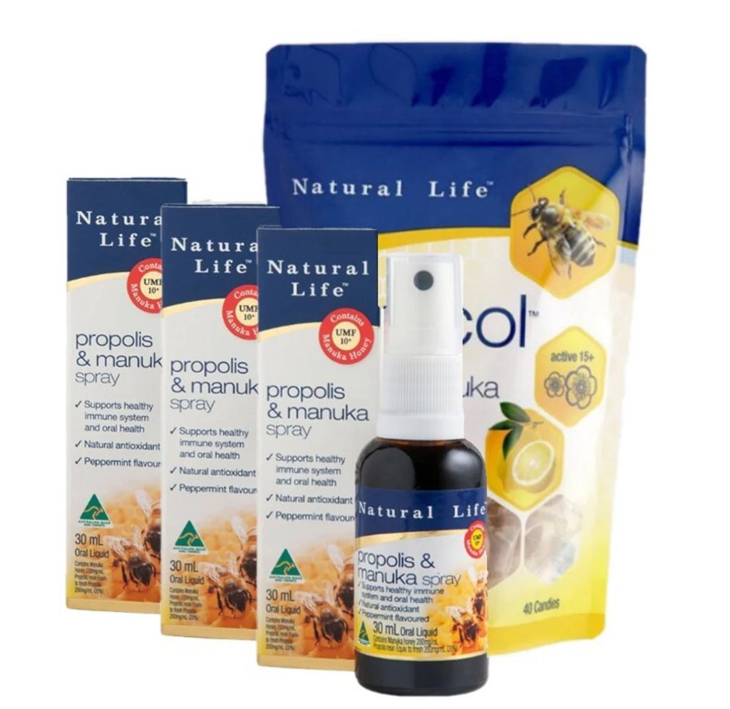 Natural Life蜂膠噴霧30ml+糖果套裝
