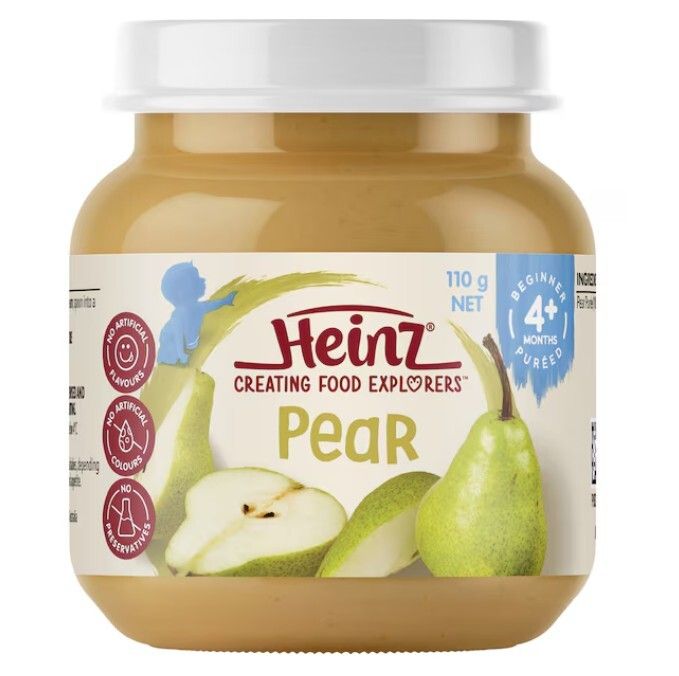 Heinz Baby Food Pear Puree 4+ Months 110g