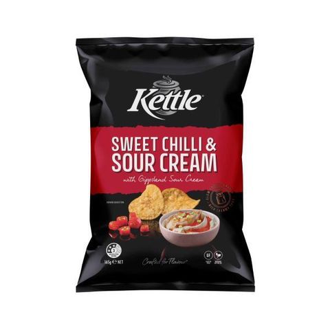 Kettle Sweet Chilli & Sour Cream Potato Chips 165 gram