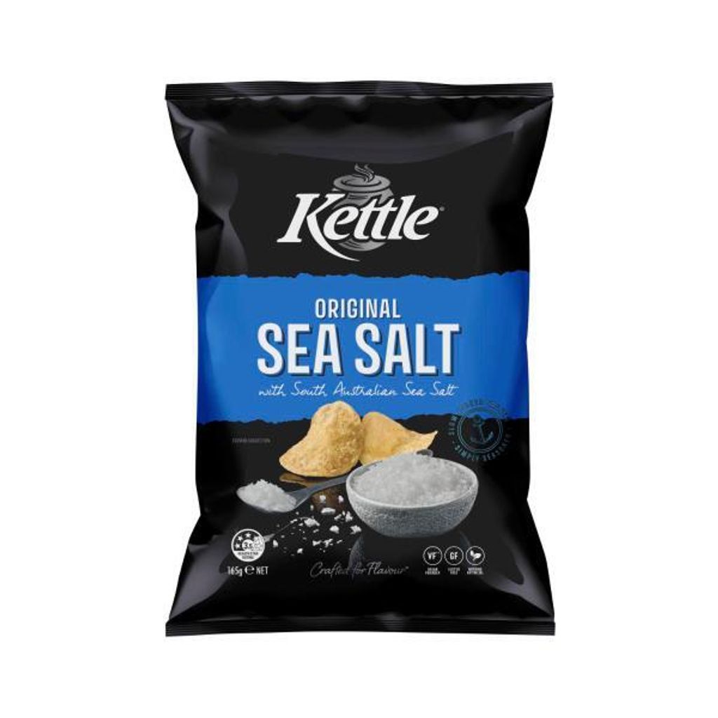 Kettle Sea Salt Potato Chips 165g