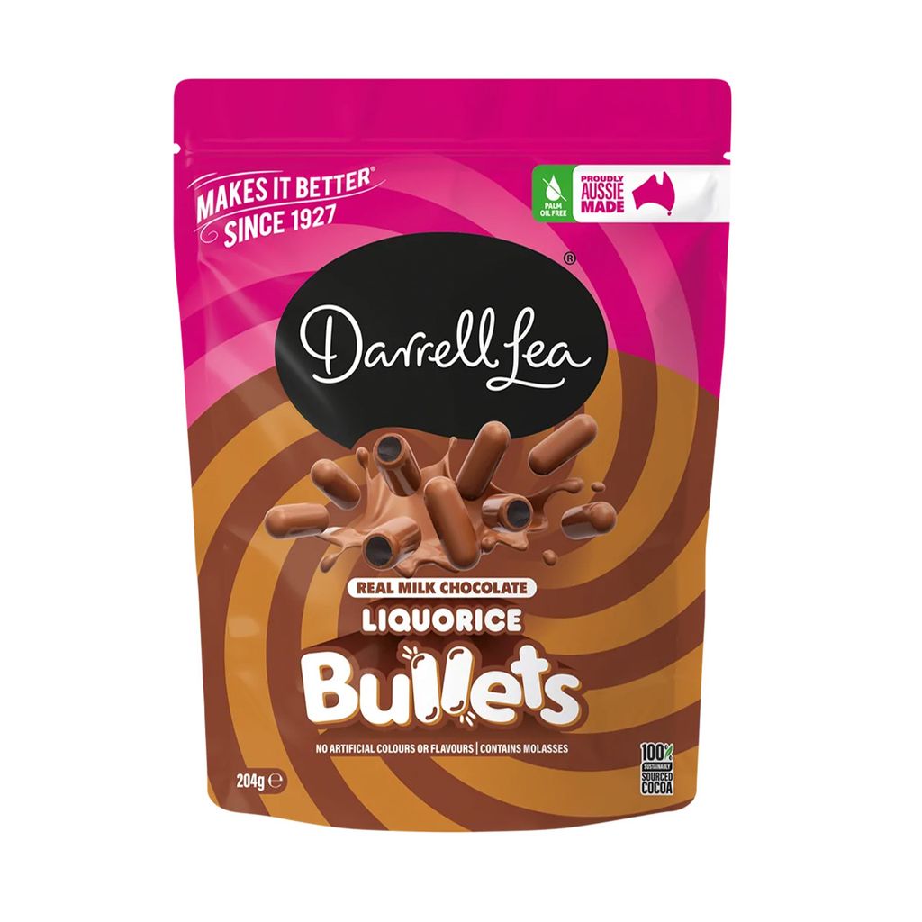 Milk Chocolate Liquorice Bullets 204g