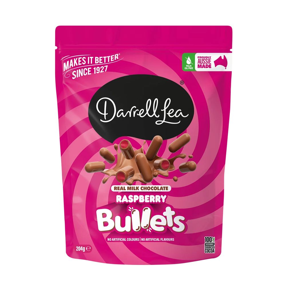 Milk Chocolate Raspberry Bullets204g