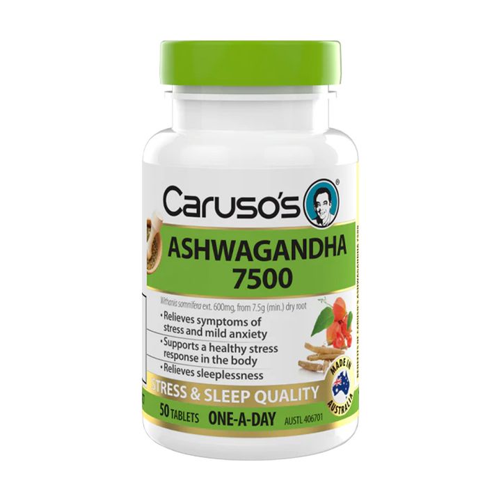 Carusos Ashwagandha 50 Tablets