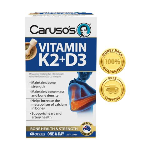 Carusos Vitamin K2 + D3 60 Capsules