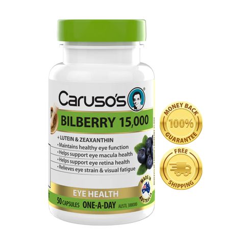 Carusos One a Day Bilberry 50 Capsules