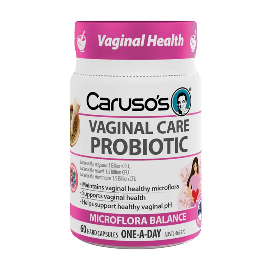 Carusos Probiotic Vaginal Care 60 Capsules