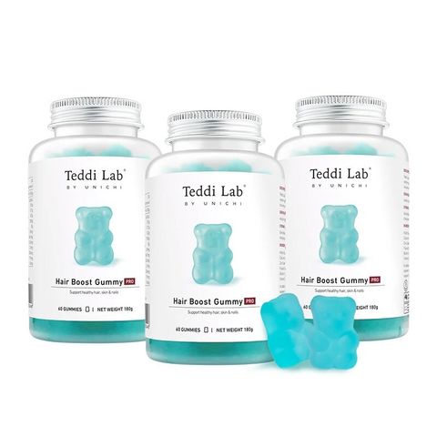 Unichi海鹽生髮小熊軟糖60粒X3瓶 禮盒裝