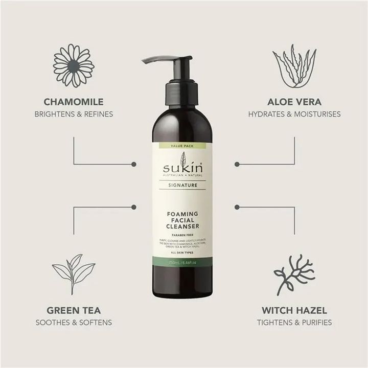 Sukin 經典植萃泡沫潔面露 250ml-2