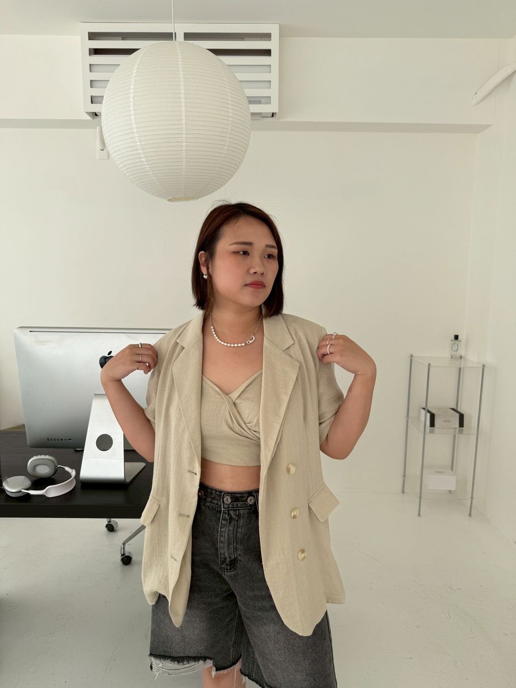 LINE_ALBUM_奶茶色亞麻套裝(背心+短袖外套)9_250827_9